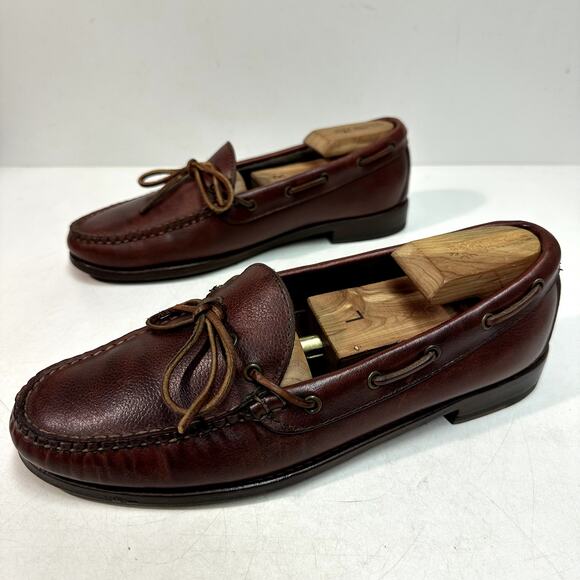NEW HEELS Rancourt & Co. x Ralph Lauren Camp Loafer Moc Made in Maine, USA 9.5 - Picture 6 of 13